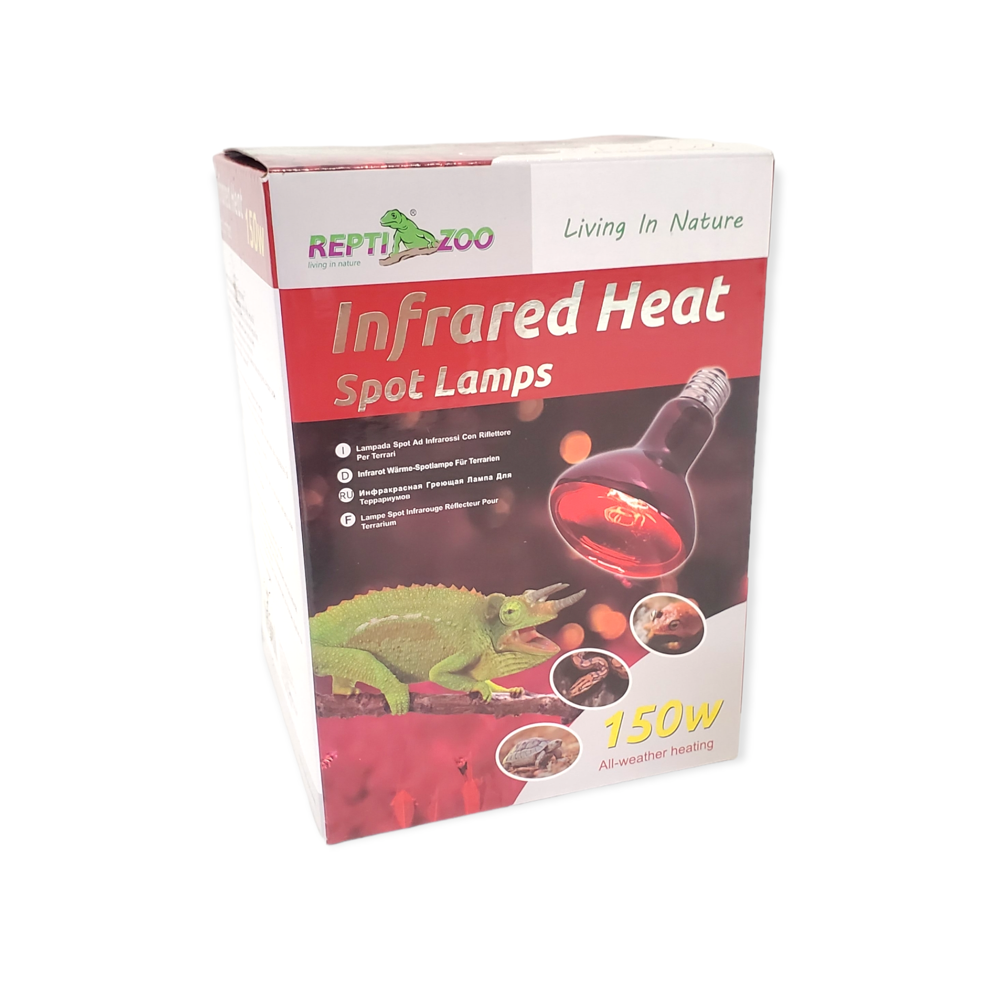 REPTIZOO Infrared Heat Spot Lamp 150W R95150 Reptile Deli Inc