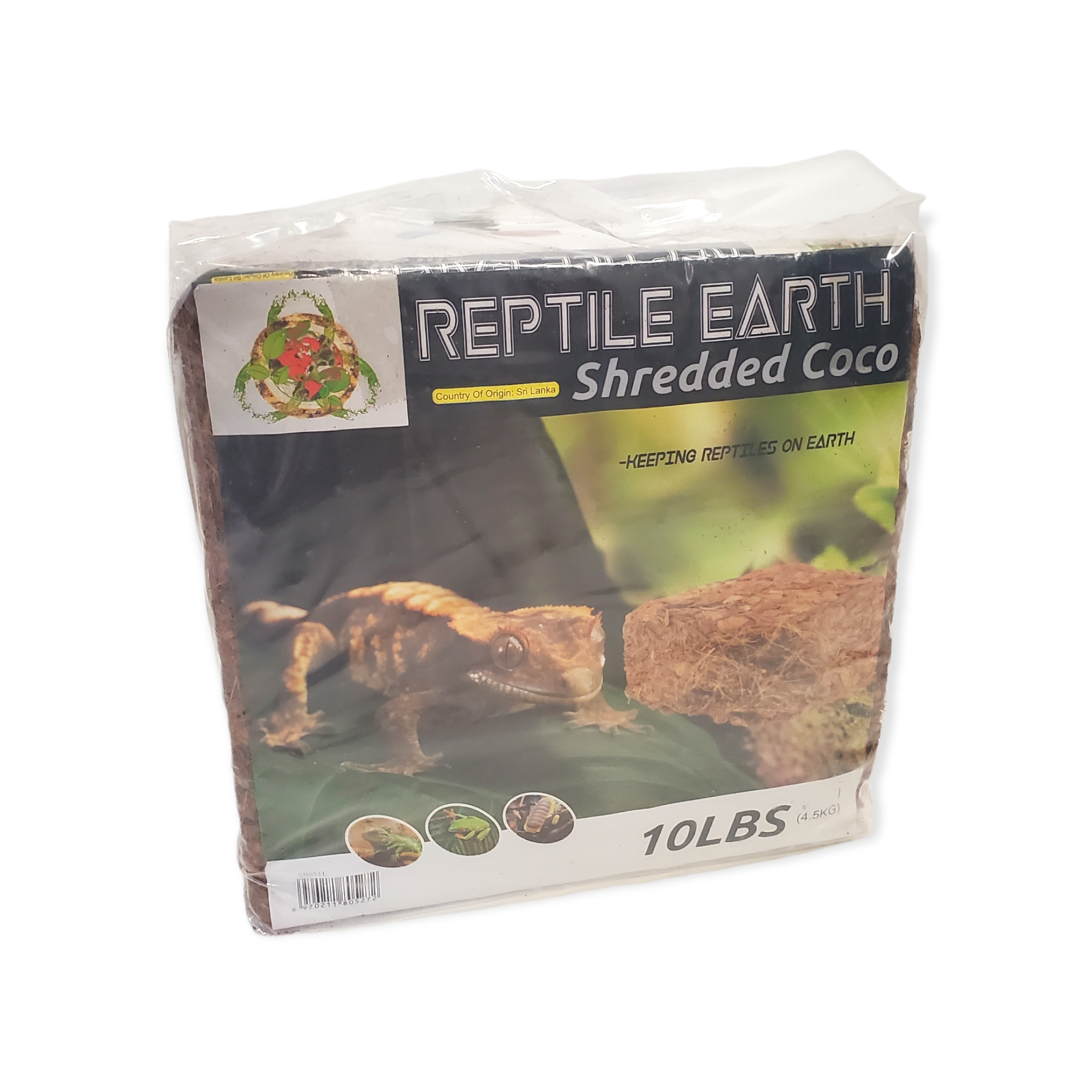 Reptile Earth - Shredded Coco Compressed 10lb Block - Reptile Deli Inc.