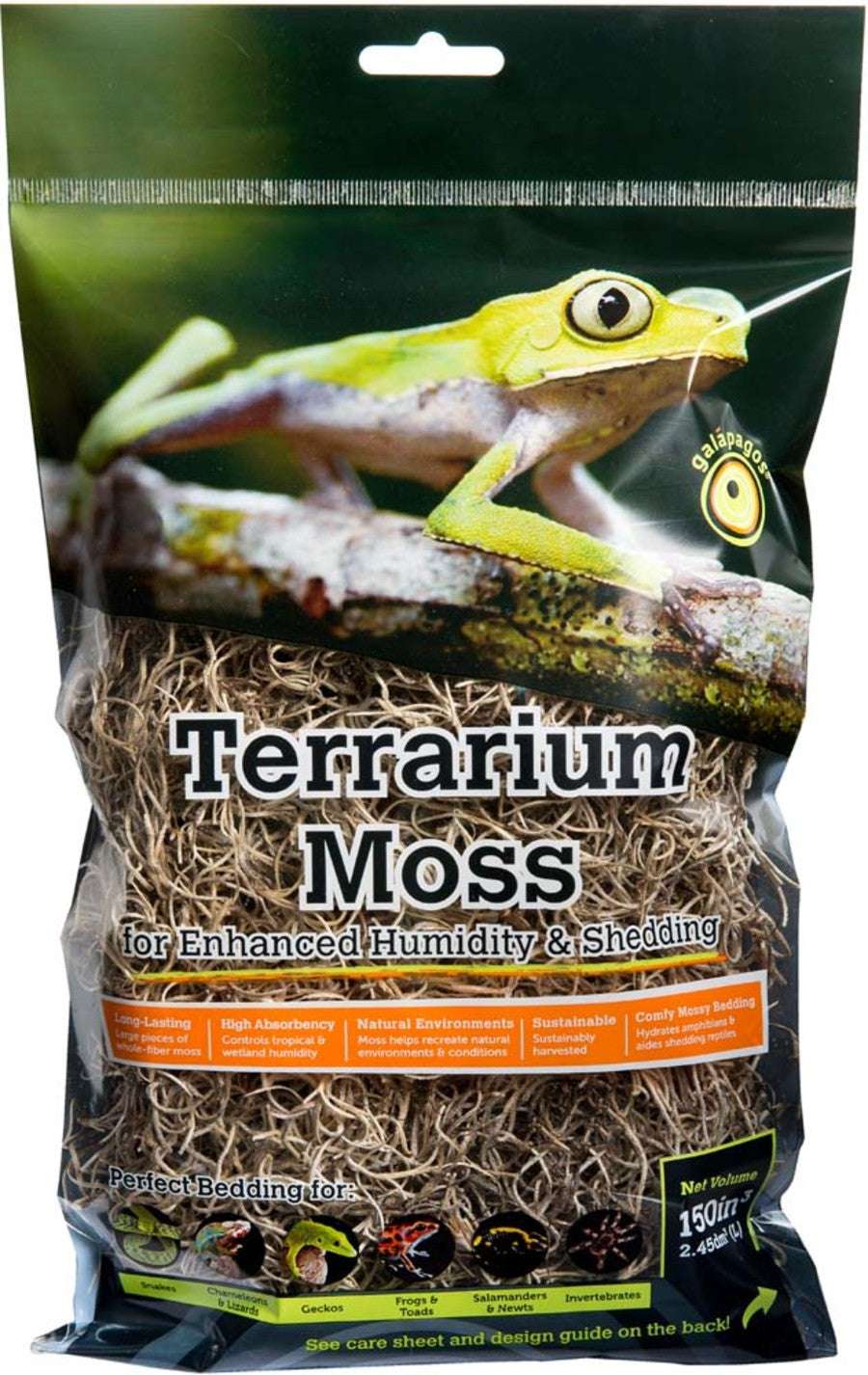 Moss Substrate Galapagos Natural Spanish Moss Substrate 2.6QT – Reptile Deli Inc.