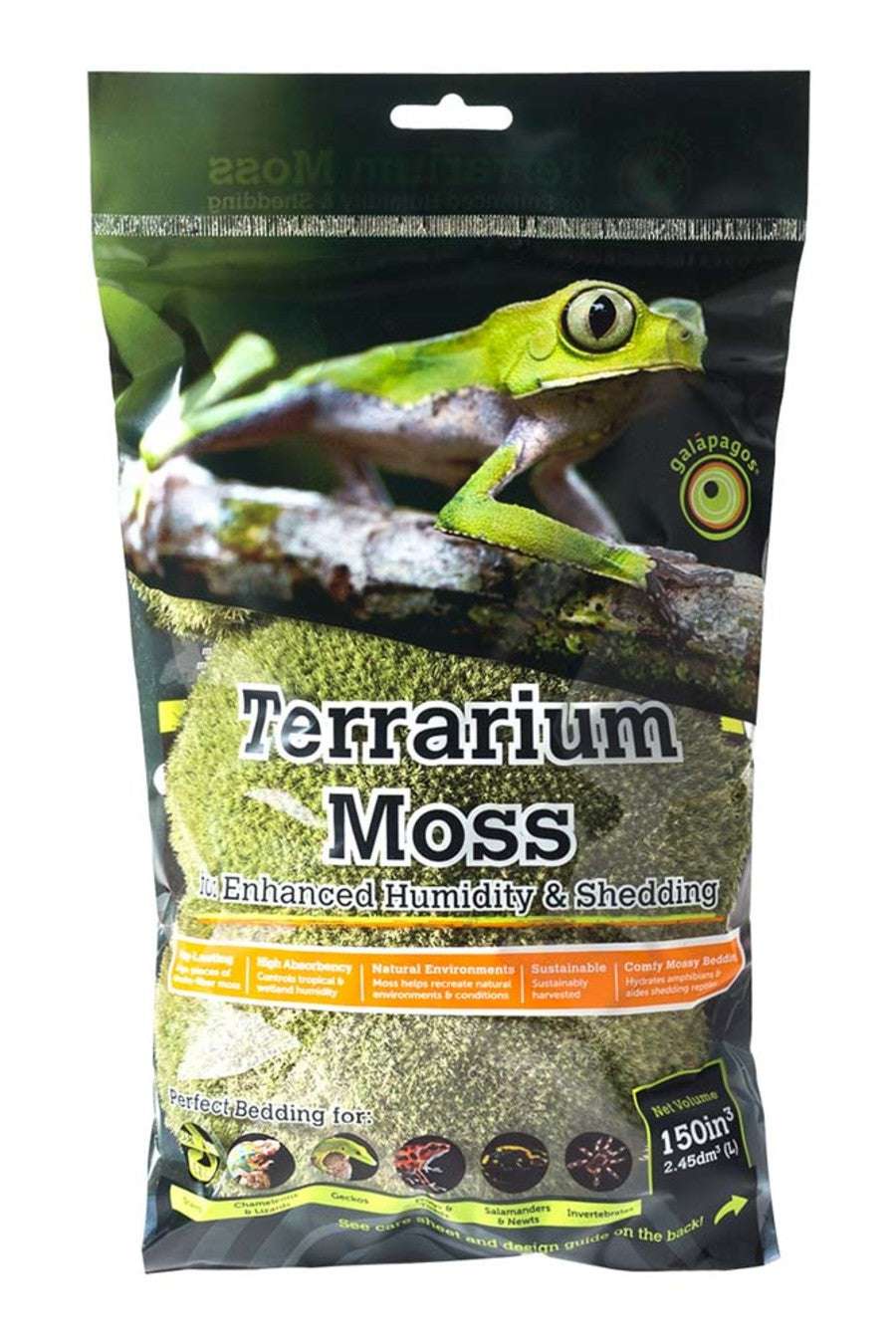 Galapagos Royal Pillow Moss for Tropical  Forest Tanks 2.6QT
