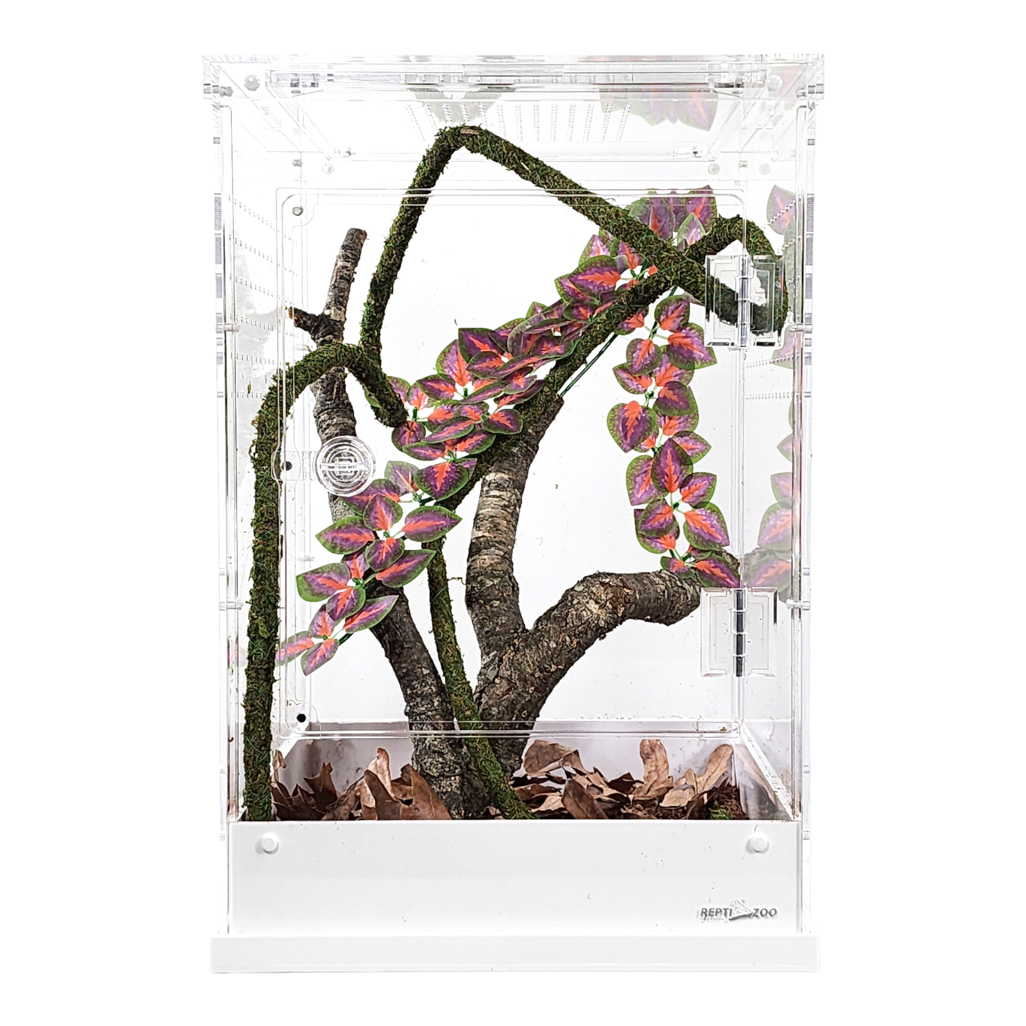 REPTIZOO - Acrylic Enclosure - White Base- 12” x 12” x 18” (PACR09) - Reptile Deli Inc.