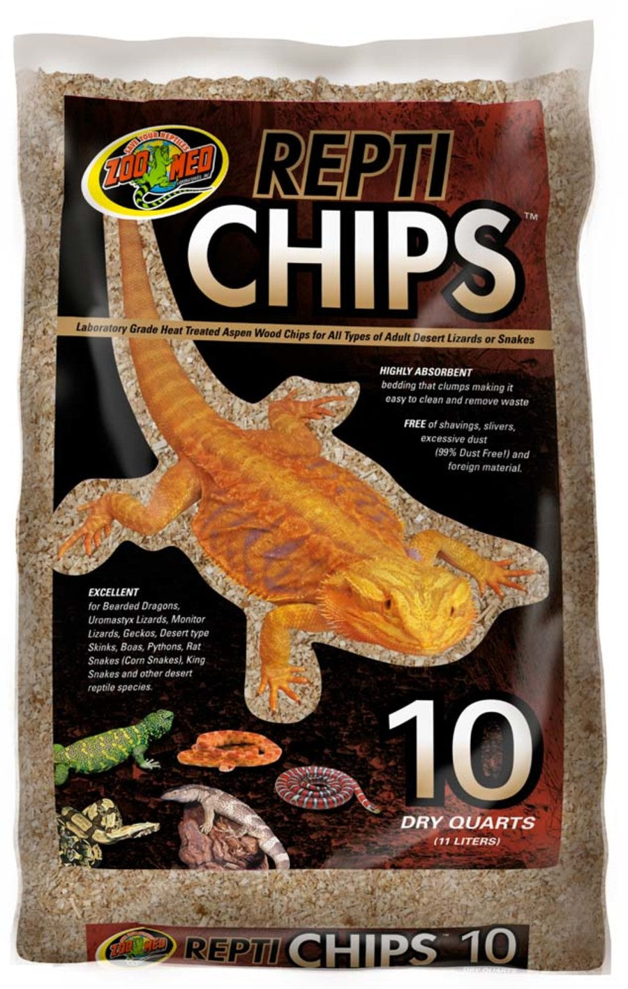 Zoo Med Repti Chips Reptile Substrate 10QT - Reptile Deli Inc.