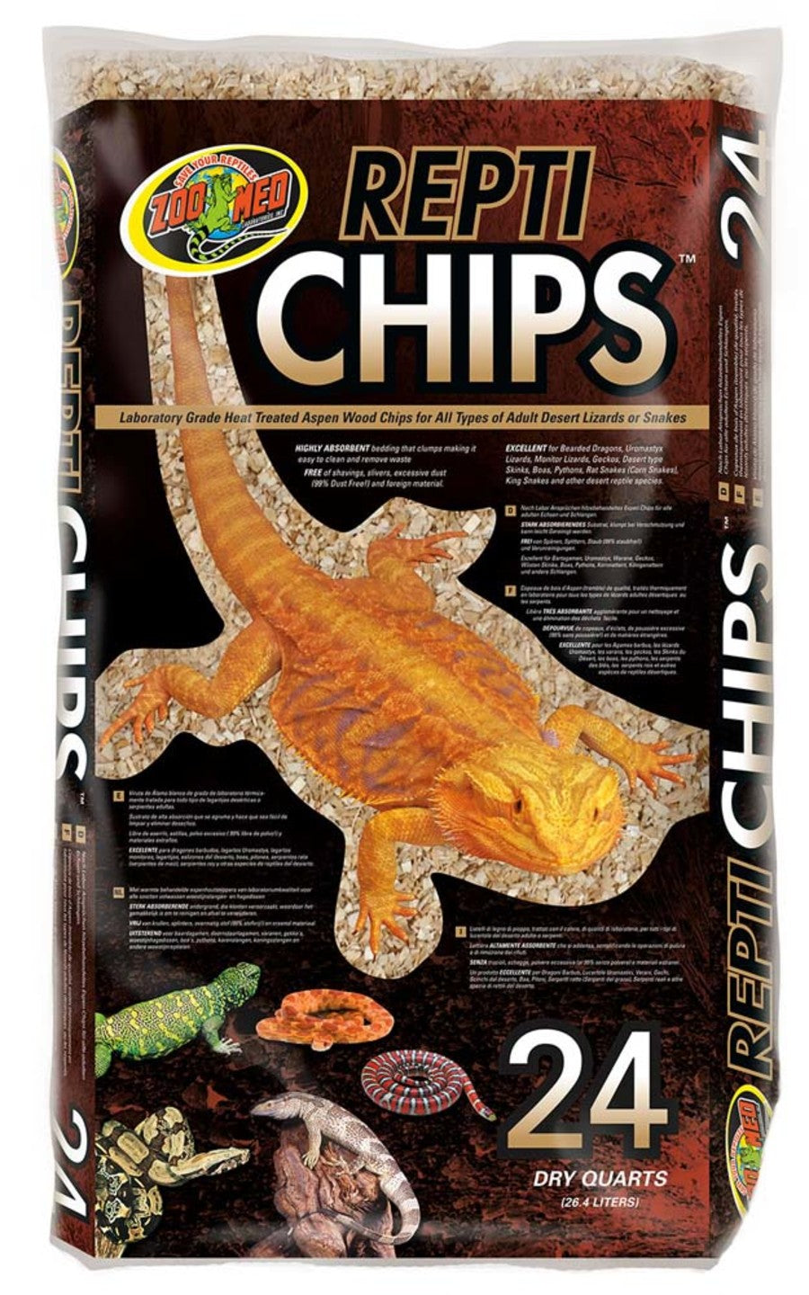 Zoo Med Repti Chips Reptile Substrate 24QT - Reptile Deli Inc.