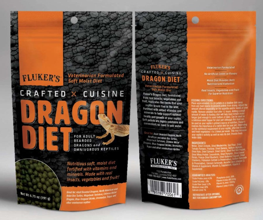 Fluker's Crafted Cuisine Adult Bearded Dragon Diet Dry Food 6.75oz - Reptile Deli Inc.