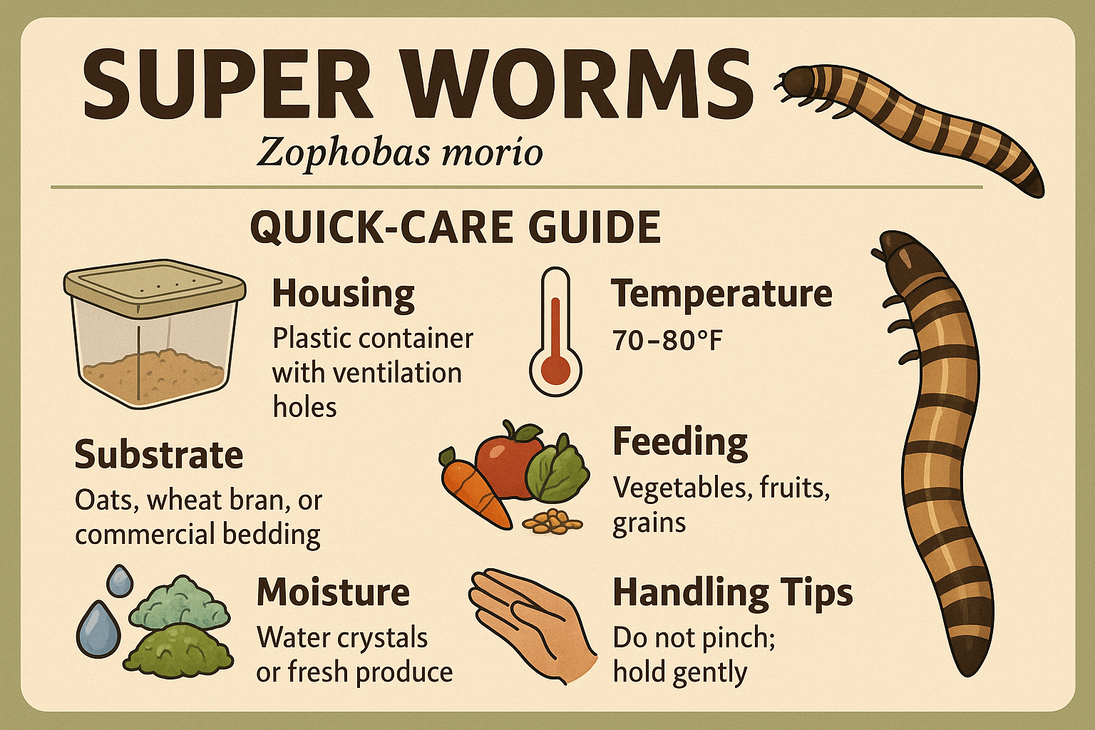 Super worm Quick-Care Guide