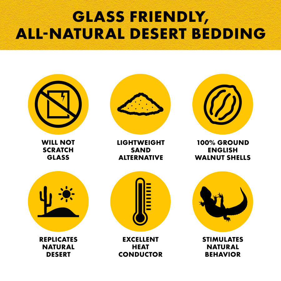 Zilla Desert Blend Ground English Walnut Shells Reptile Substrate 10QT - Reptile Deli Inc.