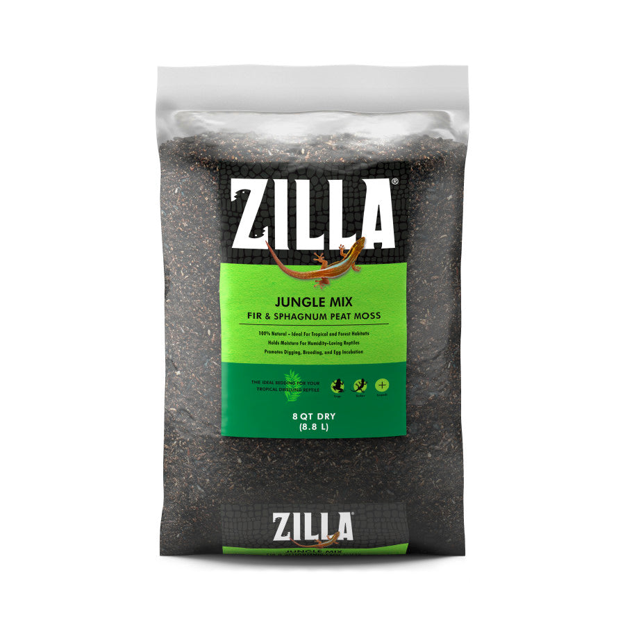 Zilla Jungle Mix Fir & Sphagnum Peat Moss Organic Reptile Bedding 8QT - Reptile Deli Inc.