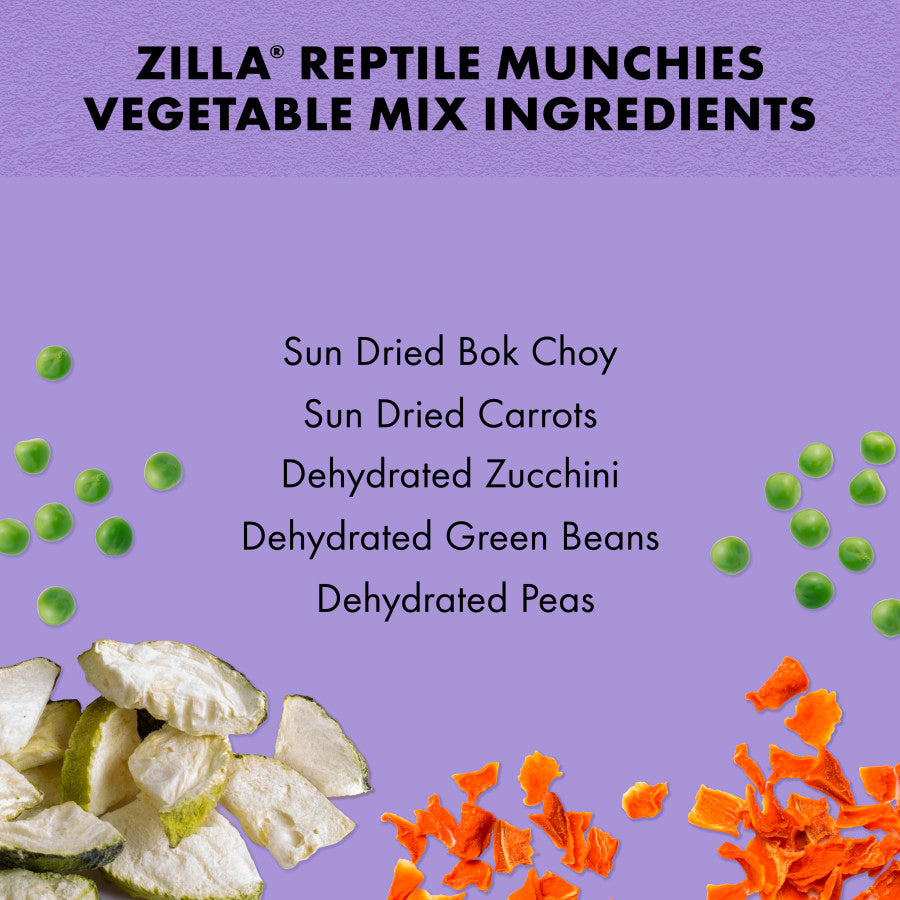 Zilla Reptile Munchies Vegetable Mix 4oz - Reptile Deli Inc.