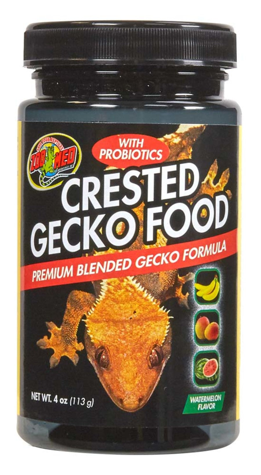 Zoo Med Crested Gecko Food Premium Blended Watermelon Dry Food 4oz - Reptile Deli Inc.