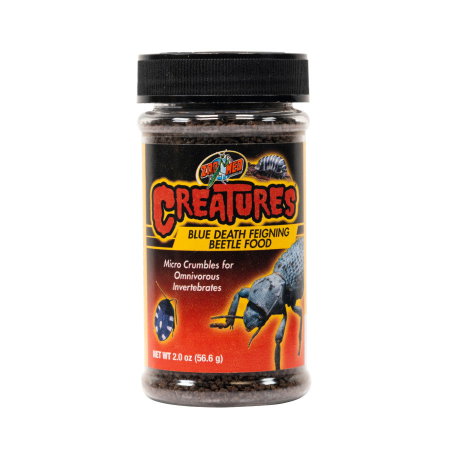 Zoo Med Creatures Blue Death Feigning Beetle Food 2oz - Reptile Deli Inc.