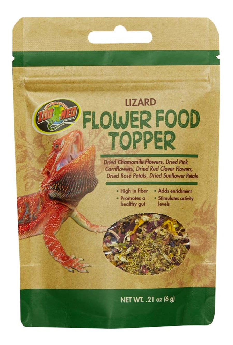 Zoo Med Lizard Flower Food Topper .21oz - Reptile Deli Inc.