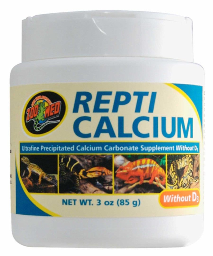Zoo Med Repti Calcium without Vitamin D3 Reptile Supplement 3oz - Reptile Deli Inc.
