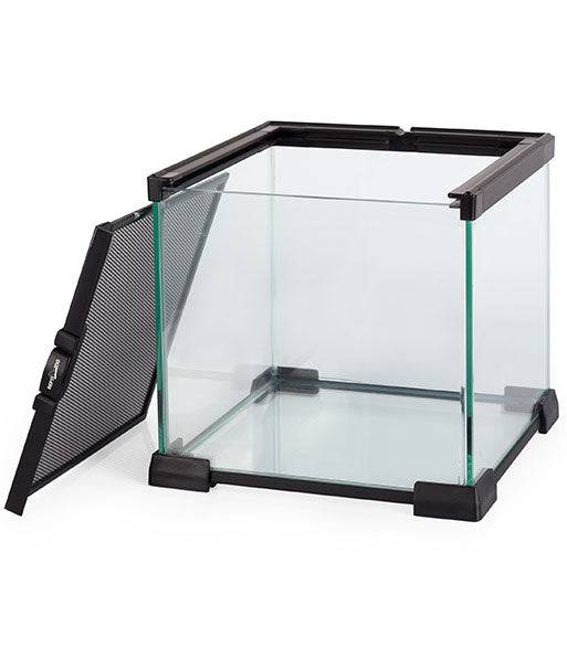 REPTIZOO - Mini Terrarium - Black - 8-1/2” x 8-1/2” x 8” (AK02B) - Reptile Deli Inc.