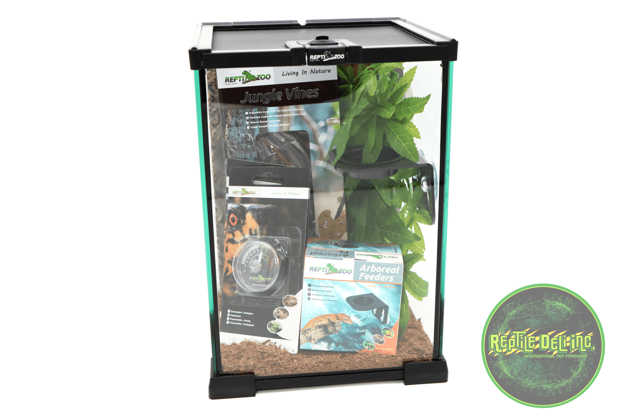 REPTIZOO -8"x8"x12"-Crested Gecko Starter Kit - Reptile Deli Inc.