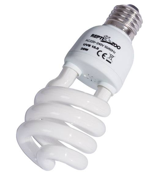 REPTIZOO - Lighting - UVB 10.0 Spiral Energy Saving Lamps 26W (CT1026) - Reptile Deli Inc.