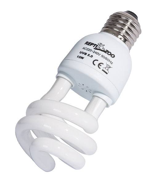 REPTIZOO - Lighting - UVB 5.0 Spiral Energy Saving Lamps 15W (CT5015) - Reptile Deli Inc.