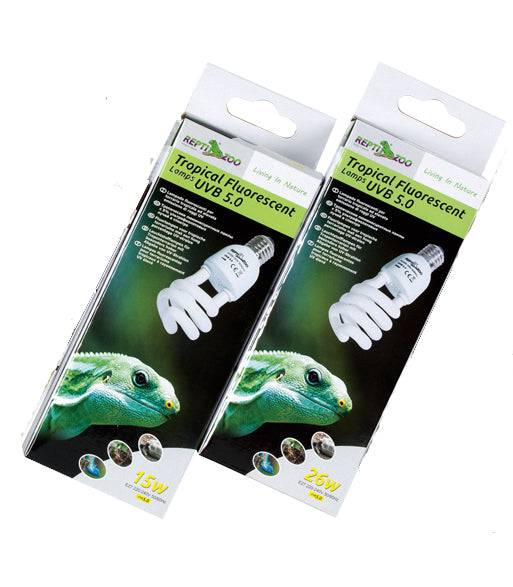 REPTIZOO - Lighting - UVB 5.0 Spiral Energy Saving Lamps 15W (CT5015) - Reptile Deli Inc.