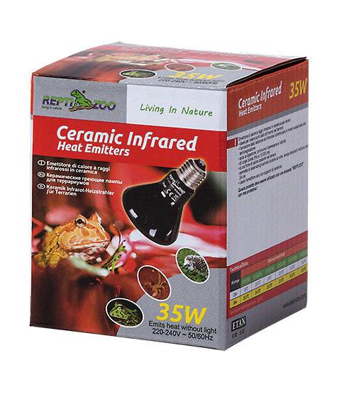 REPTIZOO - Lighting - Mini Ceramic Heat Emitters - Black - 35W (DL46035) - Reptile Deli Inc.