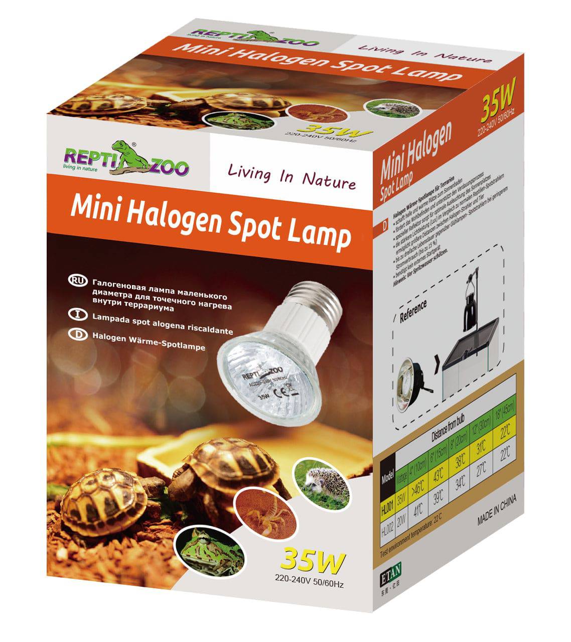 REPTIZOO - Mini Halogen Spot Lamps (HL001) - Reptile Deli Inc.