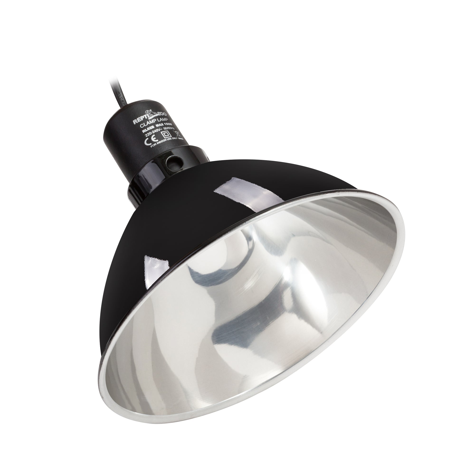 REPTIZOO - Lighting - Reflecting Dome Lamp Fixture - 8.5” (RL02B) - Reptile Deli Inc.