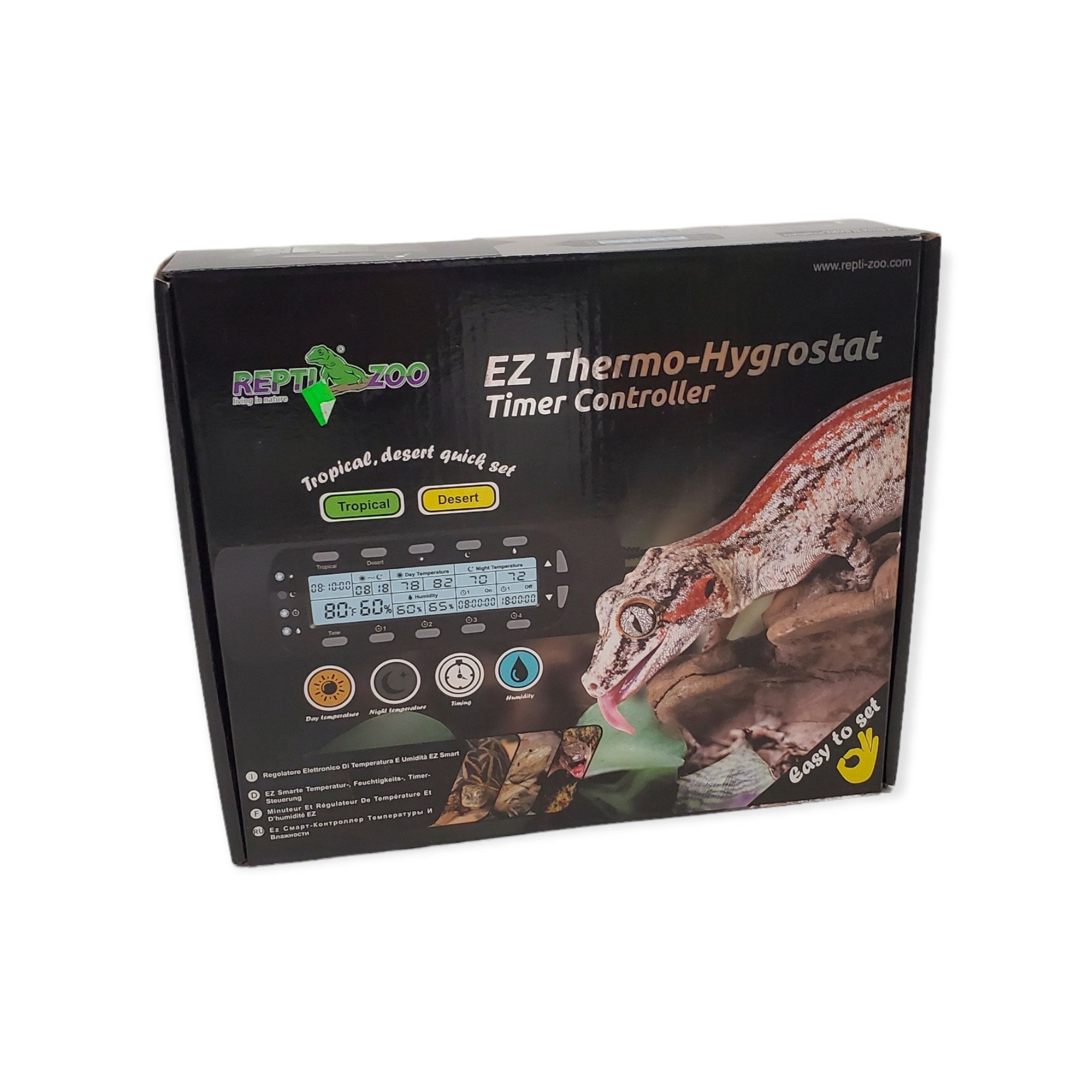 REPTIZOO - Climate Control - EZ Smart Temperature Humidity Timer Controller (THC15) - Reptile Deli Inc.