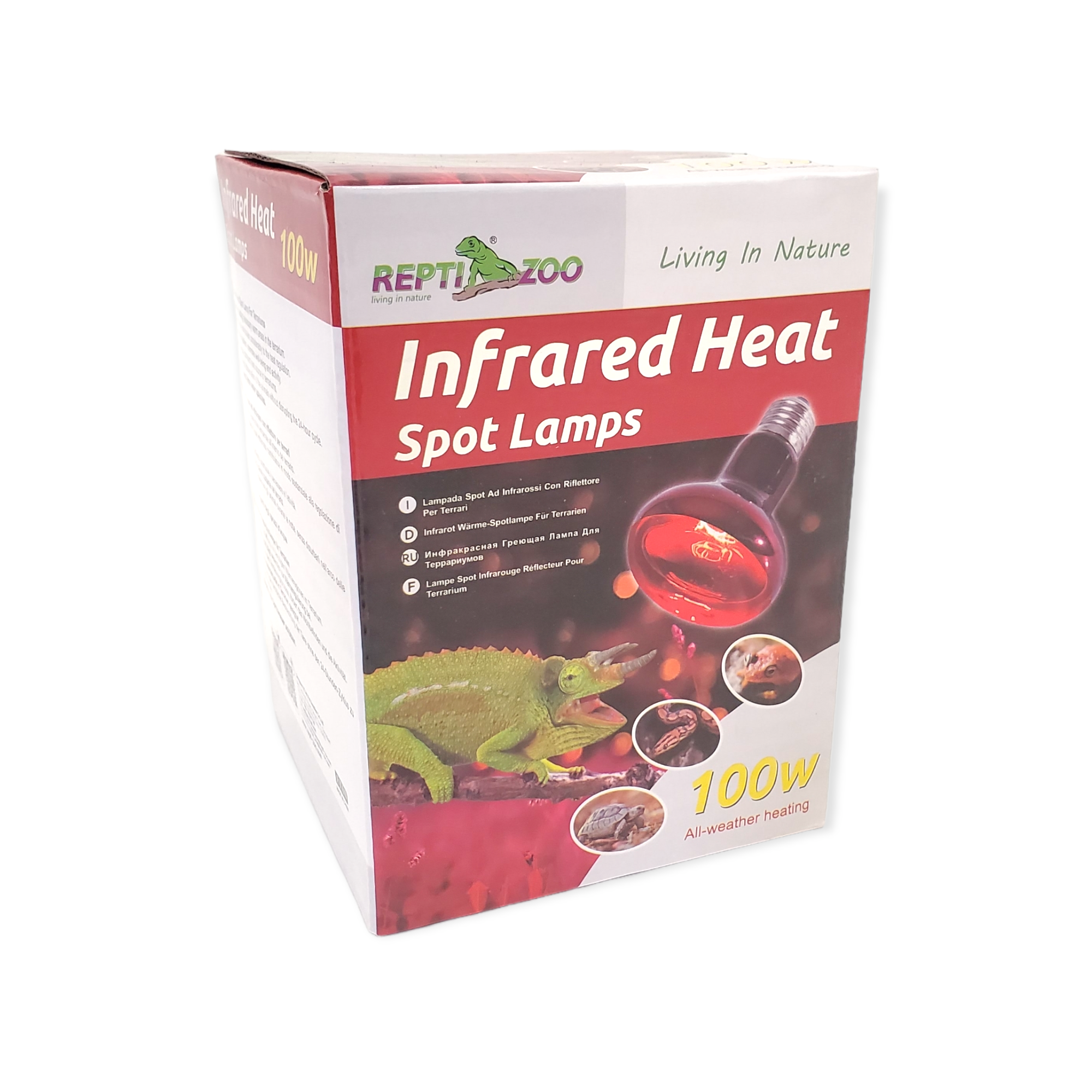 REPTIZOO - Lighting - Infrared Heat Spot Lamps 100W (R80100) - Reptile Deli Inc.
