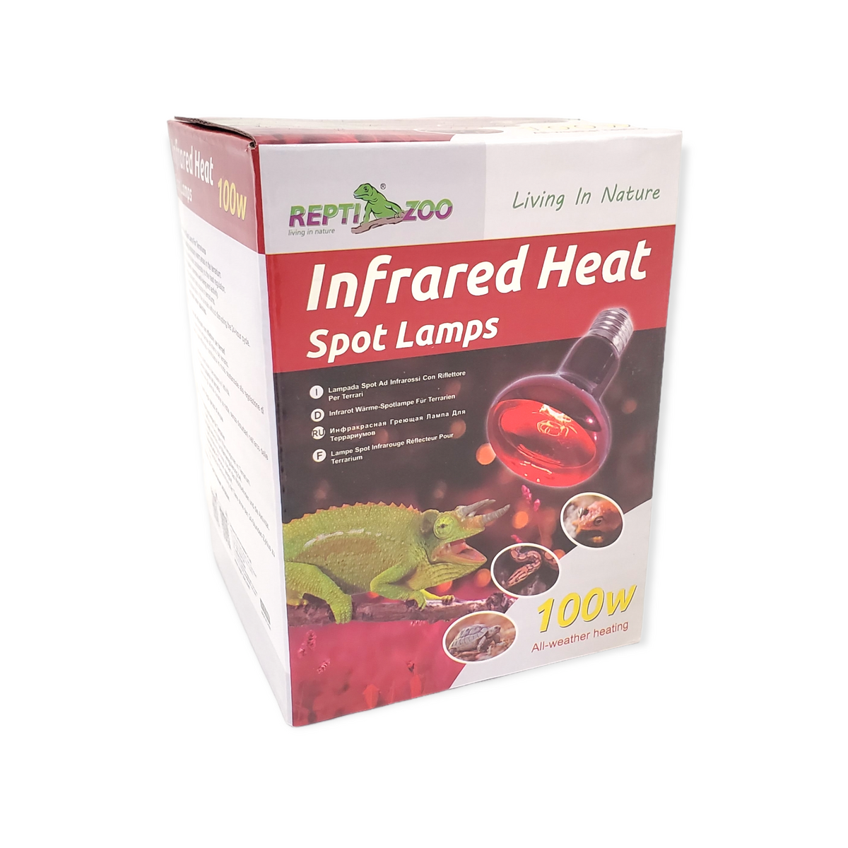 REPTIZOO - Lighting - Infrared Heat Spot Lamps 100W (R80100) - Reptile Deli Inc.