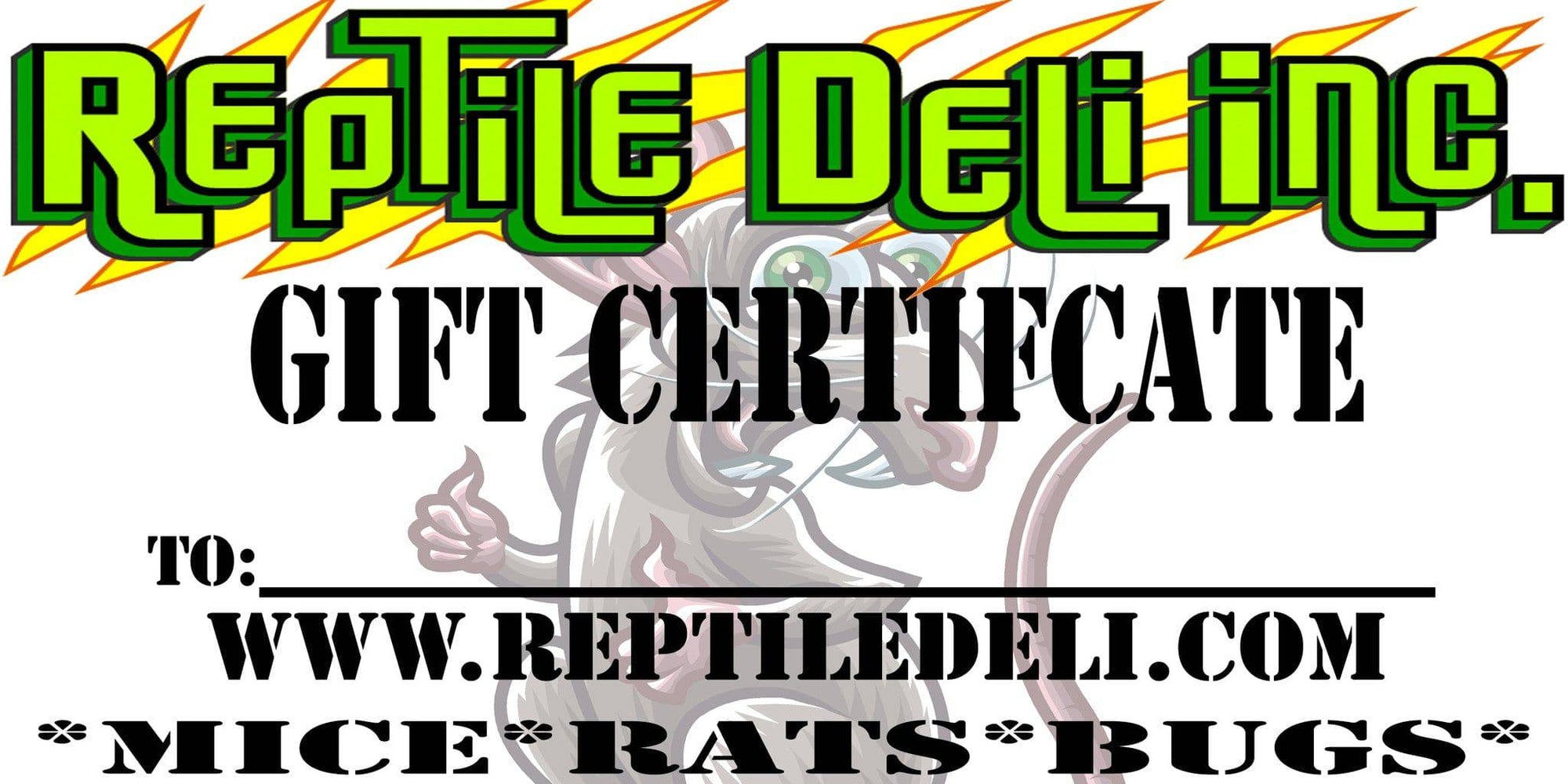 Gift Card - Reptile Deli Inc.