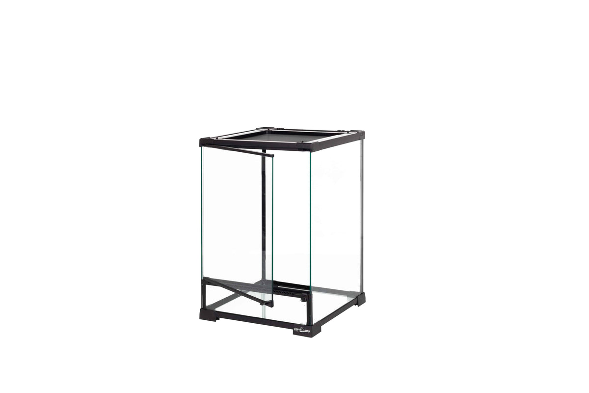 REPTIZOO -RHK02S-12”x12”x18”-Reptile Glass Terrarium - Single Hinge Door - Reptile Deli Inc.