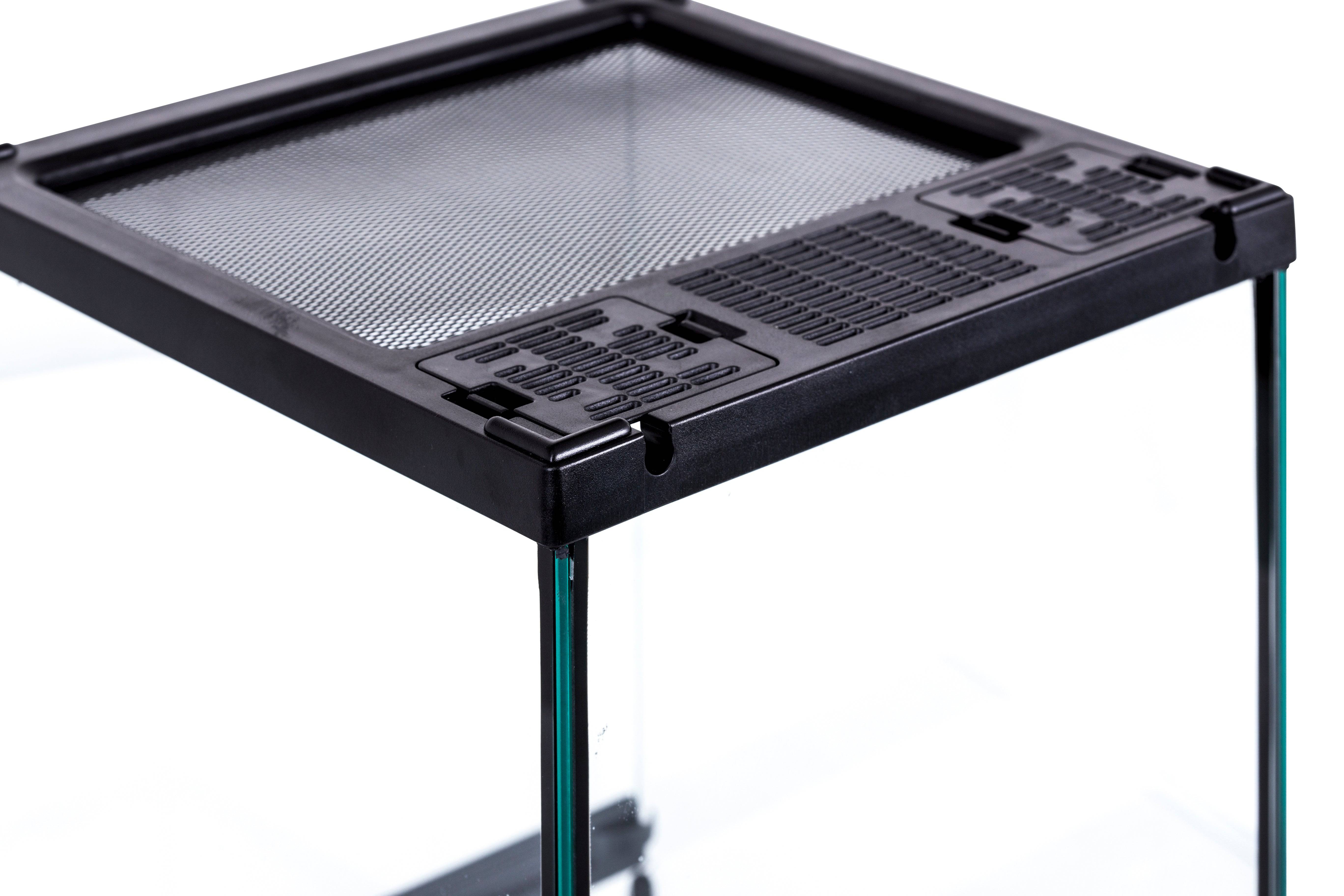 REPTIZOO -RHK19S-8”x8"x12"-Reptile Glass Terrarium - Single Hinge Door - Reptile Deli Inc.