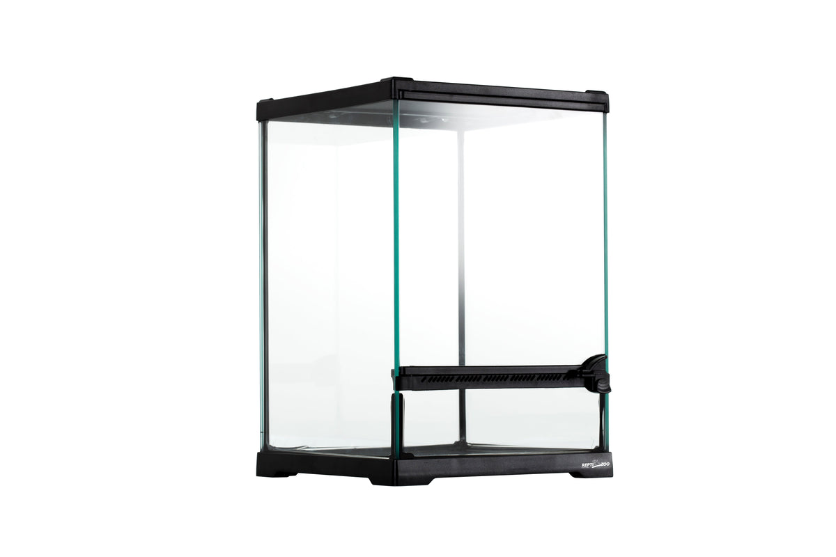 REPTIZOO -RHK19S-8”x8&quot;x12&quot;-Reptile Glass Terrarium - Single Hinge Door - Reptile Deli Inc.