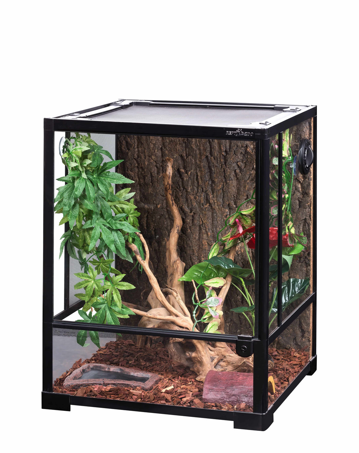 REPTIZOO -RK0110NS-18&quot;x18&quot;x24&quot;-Knock Down-Reptile Glass Terrarium - Single Hinge Door - Reptile Deli Inc.