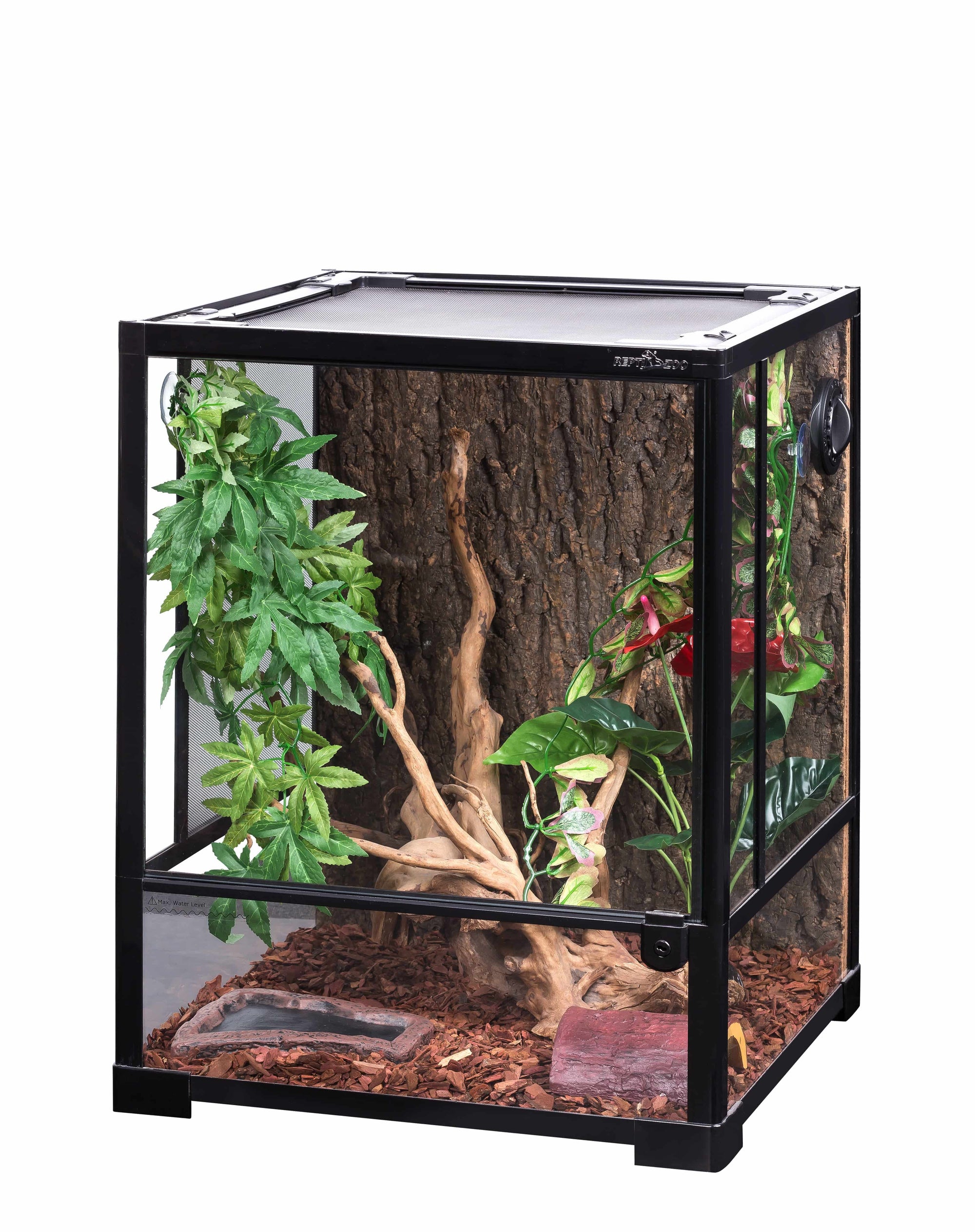 REPTIZOO -RK0110NS-18"x18"x24"-Knock Down-Reptile Glass Terrarium - Single Hinge Door - Reptile Deli Inc.