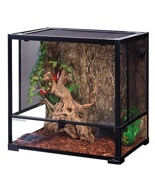 REPTIZOO - Reptile Glass Terrarium - Double Hinge Door - 24” x 18” x 24” (RK0111N) - Reptile Deli Inc.