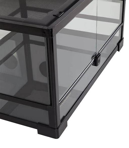 REPTIZOO -RK0117-24”x 18”x12”-Knock Down-Reptile Glass Terrarium - Double Hinge Door - Reptile Deli Inc.