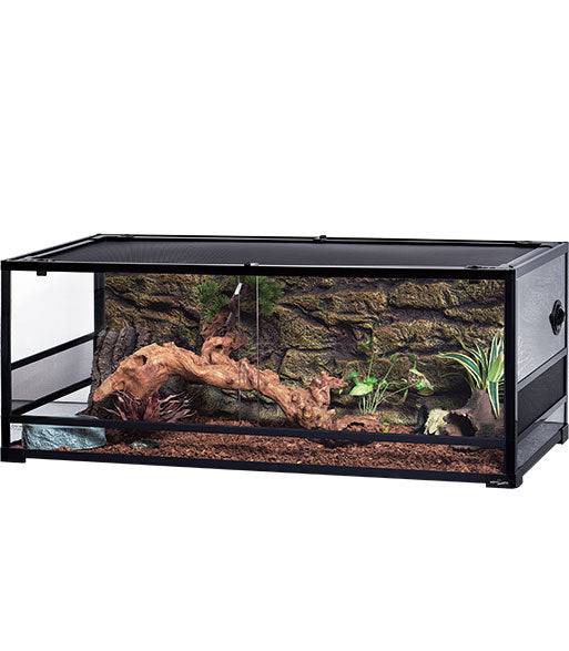REPTIZOO - Reptile Glass Terrarium - Sliding Door - 48” X 18” X 18” (RK0222B) - Reptile Deli Inc.
