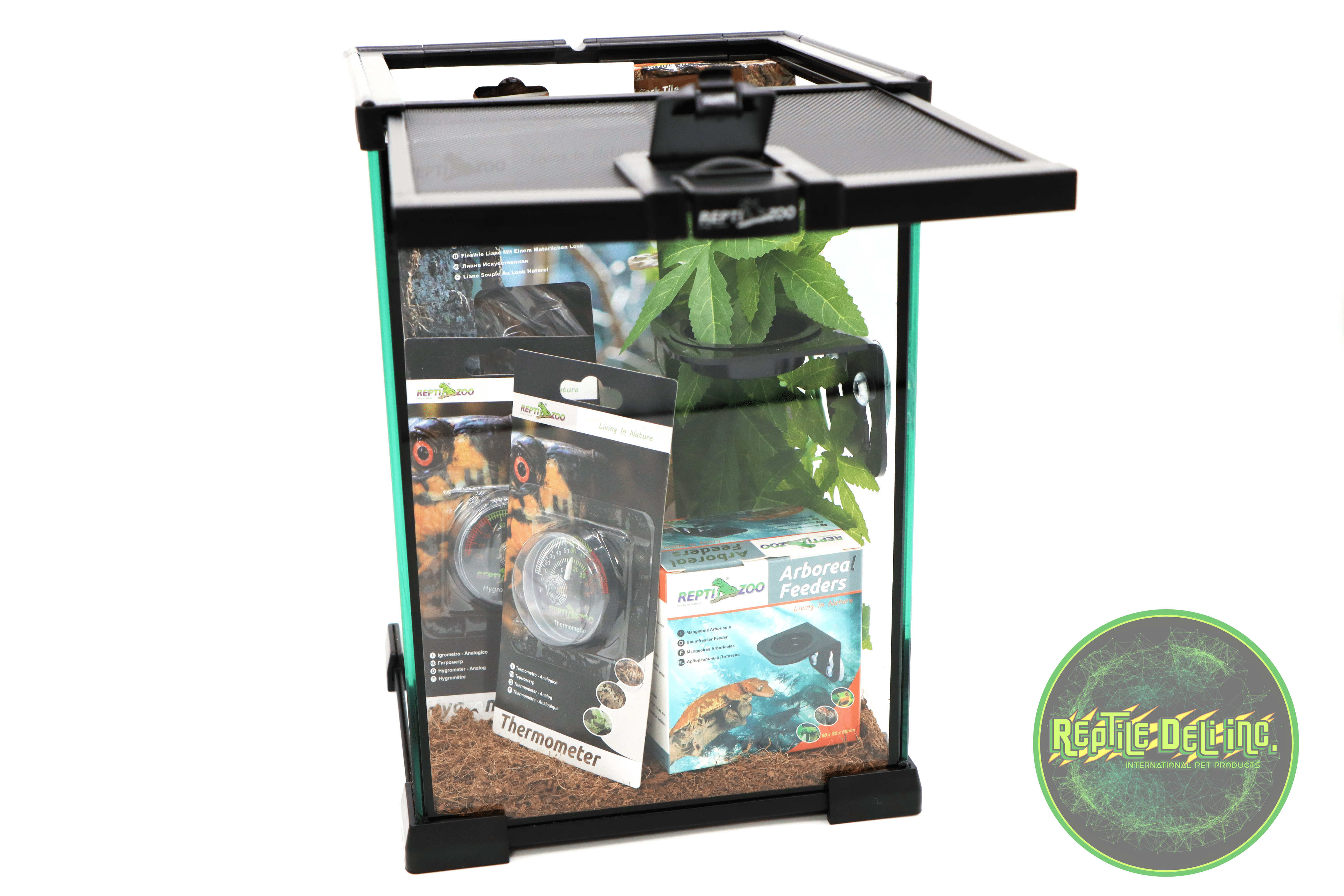 REPTIZOO -8"x8"x12"-Crested Gecko Starter Kit - Reptile Deli Inc.