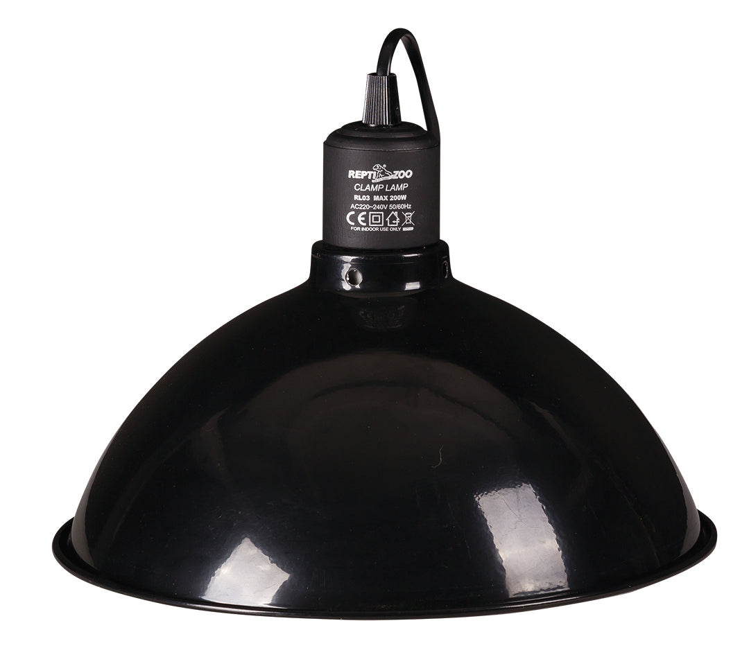 REPTIZOO - Lighting - Reflecting Dome Lamp Fixture - 10” (RL03B) - Reptile Deli Inc.