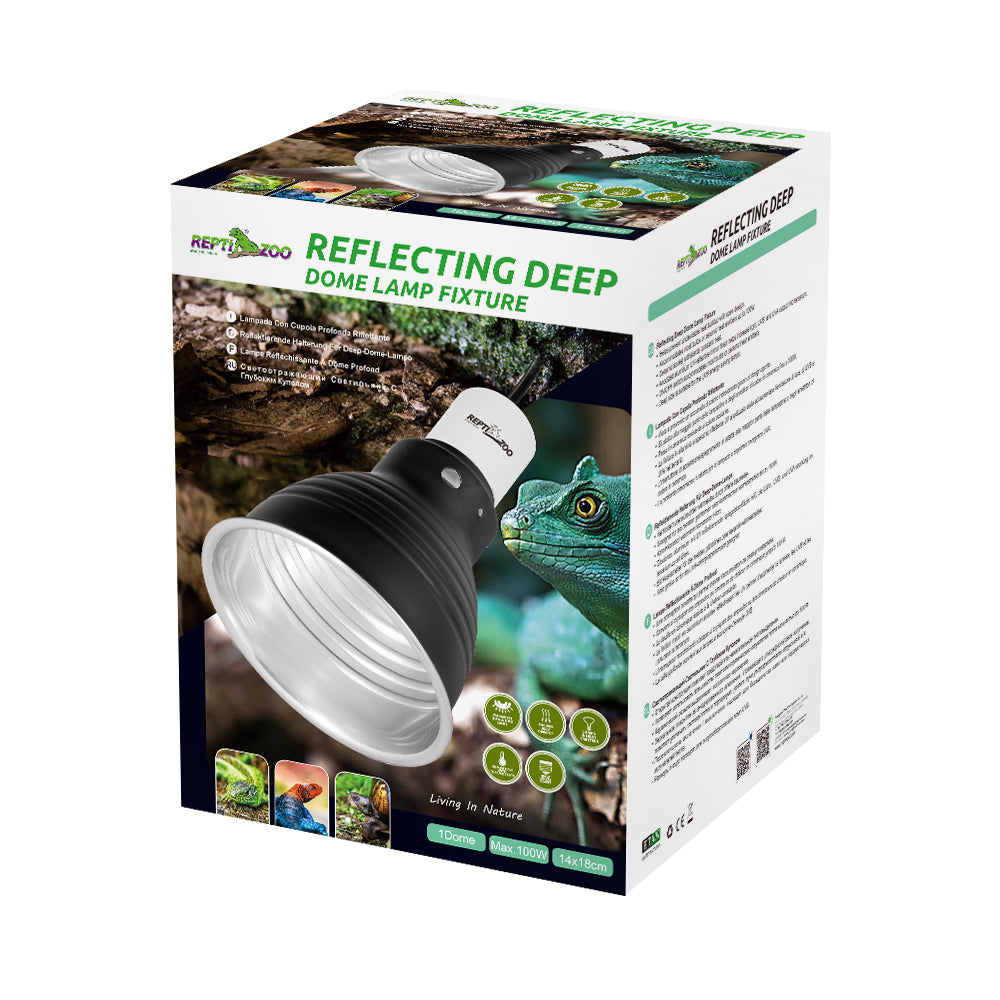 REPTIZOO - Lighting - Deep Dome Lamp Fixture - 5.5” (RL04U) - Reptile Deli Inc.