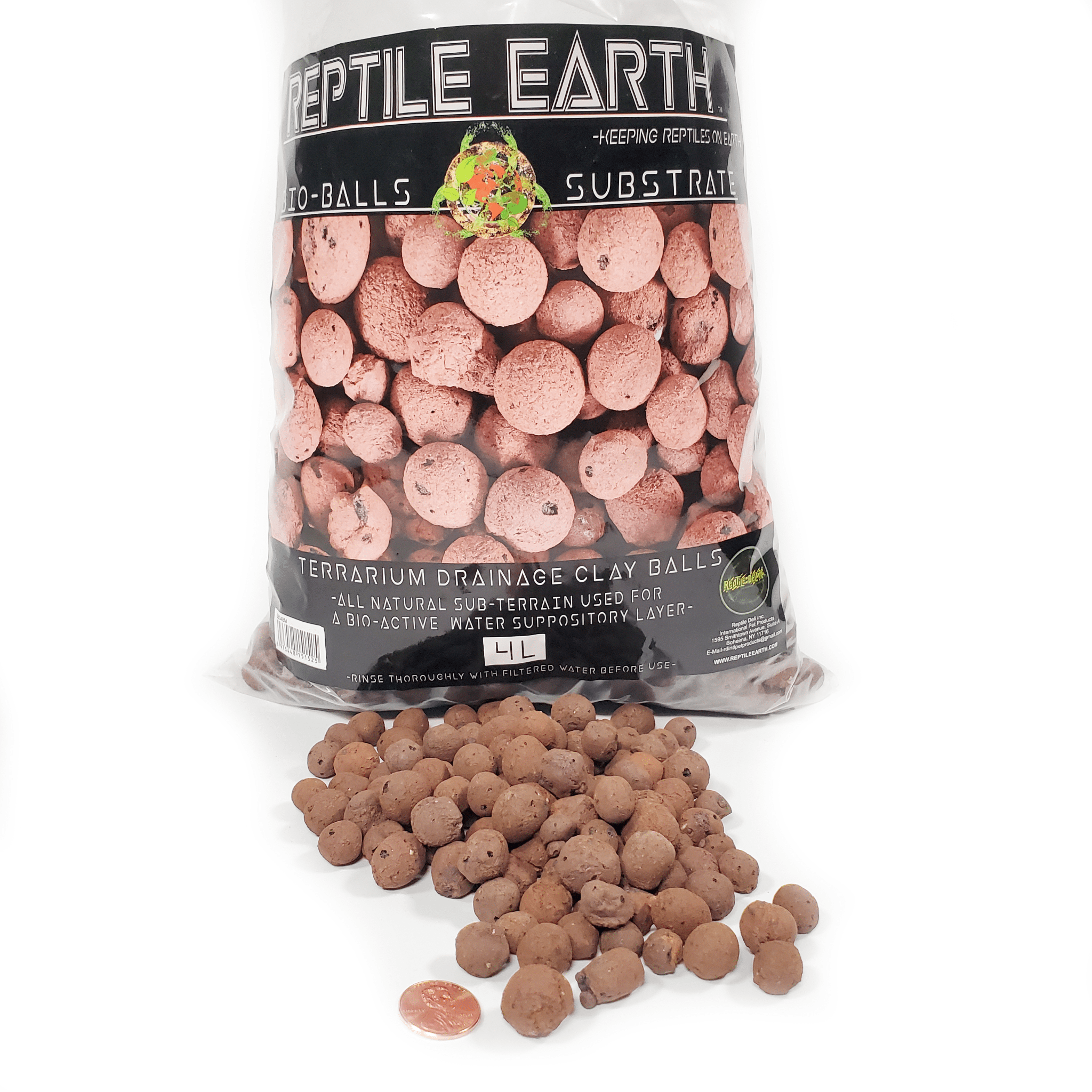 Reptile Earth Bio-Balls Clay Drainage Substrate 4L (Medium Ball Diameter .31-.47”)(SB048M) - Reptile Deli Inc.
