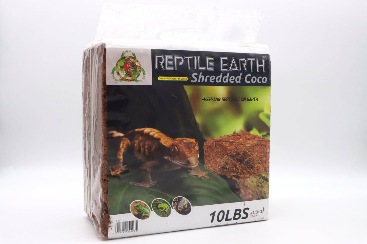 Reptile Earth - Shredded Coco Compressed 10lb Block - Reptile Deli Inc.