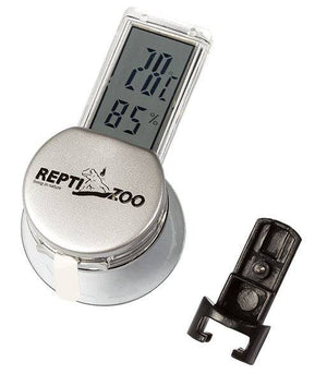 REPTIZOO Digital Thermo-Hygrometer - Black